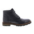 Фото #1 товара Roan by Bed Stu Barr FR80422 Mens Black Leather Lace Up Casual Dress Boots