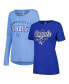 ფოტო #1 პროდუქტის Women's Light Blue/Royal Kansas City Royals T-Shirt Combo Pack