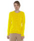 ფოტო #1 პროდუქტის Women's 100% Cashmere Button Front Long Sleeve Crewneck Cardigan Sweater (1575, Azalea, Large )