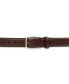 Фото #4 товара Men's Faux Leather Pebble Grain Stretch Belt, Created for Macy's