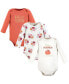 Фото #1 товара Футболка Hudson Baby для младенцев с длинным рукавом из хлопка, наряднее тыквы 3-пачка