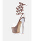 Фото #2 товара Sugar Mom Strappy Diamante Platform High Heels