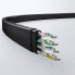 Płaski kabel sieciowy patchcord LAN RJ45 Ethernet Cat. 6 5m czarny