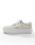 Vans Old Skool Platform trainers in beige