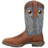 Фото #4 товара Durango Rebel Distressed Square Toe Cowboy Mens Brown Casual Boots DDB0134