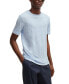 Фото #1 товара Men's Regular-Fit Linen T-shirt