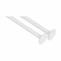 Curtain Bar For shower White Aluminium 80 cm (24 Units)