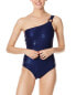 Фото #1 товара Vilebrequin Shell Turtle Mord One Shoulder One-Piece Women's Blue Xs