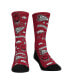 ფოტო #1 პროდუქტის Men's and Women's Socks Arkansas Razorbacks Smiley Stickers Crew Socks