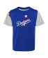 ფოტო #3 პროდუქტის Newborn and Infant Boys and Girls Royal, Los Angeles Dodgers Pinch Hitter T-shirt and Shorts Set