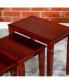 3-Piece Nesting Table Set, Cherry