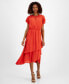 ფოტო #1 პროდუქტის T Tahri Women's Flutter-Sleeve Fit & Flare Midi Dress