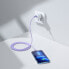Фото #11 товара Kabel przewód do szybkiego ładowania i transferu danych USB-C Iphone Lightning 20W 2m fioletowy