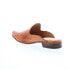 Bed Stu Brenda F392013 Womens Brown Leather Slip On Mule Flats Shoes 6.5