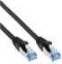 Фото #1 товара InLine Patch Cable S/FTP PiMF Cat.6A halogen free 500MHz black 100m
