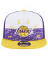 Фото #2 товара Men's Purple Los Angeles Lakers Arch A-Frame Trucker 9FIFTY Snapback Hat
