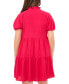 Фото #4 товара Petite Split-Neck Elbow-Sleeve Babydoll Dress