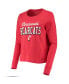 ფოტო #3 პროდუქტის Women's Red Cincinnati Bearcats Cincy Long Sleeve T-shirt