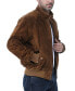 Men WWII Suede Leather Bomber Jacket