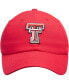 ფოტო #3 პროდუქტის Men's Red Texas Tech Red Raiders Primary Logo Staple Adjustable Hat