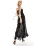 Фото #3 товара Weekday Yoko sheer maxi slip dress in black