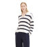 TOM TAILOR Striped Sweater Offwhite Navy Stripe Knit, L - фото #2