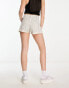 Фото #2 товара Bershka high waisted denim shorts in ecru stripe