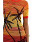 Фото #3 товара Women's Short knit palm tree dress