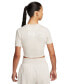 ფოტო #2 პროდუქტის Women's Sportswear Essential Slim-Fit Cropped T-Shirt