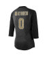 ფოტო #4 პროდუქტის Women's Threads Tyrann Mathieu Black New Orleans Saints Name & Number Raglan 3/4 Sleeve T-shirt