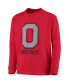 ფოტო #6 პროდუქტის Big Boys Scarlet Ohio State Buckeyes Lockup Long Sleeve T-shirt