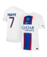 Фото #4 товара Men's Kylian Mbappe White Paris Saint-Germain 2022/23 Third Breathe Stadium Replica Player Jersey