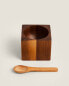 Wooden salt and pepper shaker set