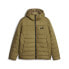 Фото #1 товара Puma Essential Hooded Padded Full Zip Jacket Mens Brown Casual Athletic Outerwea