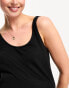 Фото #2 товара ASOS DESIGN Maternity exclusive mix & match cotton pyjama vest in black