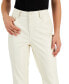 Фото #7 товара Juniors' Glossy High Rise Faux-Leather Flare Jeans