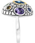 ფოტო #5 პროდუქტის EFFY® Multi-Gemstone Statement Ring (6 ct. t.w.) in Sterling Silver & 18k Gold-Plate