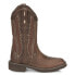 Фото #1 товара Justin Boots Paisley Embroidery 11" Square Toe Cowboy Womens Brown Casual Boots