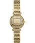 ფოტო #3 პროდუქტის Women's Carlie Mini Gold-Tone Stainless Steel Bracelet Watch 28mm