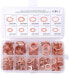 Фото #1 товара JOMSK 200 Pieces Copper Flat Washer Oil Seal Copper Sealing Rings Washers Flat Ring Sump Plug Oil Seal Set Car Repair Accessories for Screws Screws Connectors