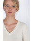 Фото #2 товара Women's 100% Pure Cashmere Long Sleeve Pullover V Neck Sweater (8160, Lime, Large )