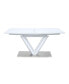 Gallegos Dining Table, White High Gloss Finish