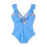 Фото #5 товара Women's Ruffle Ruched Full Coverage One Piece Swimsuit - Kona Sol Blue XL