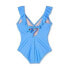 Women's Ruffle Ruched Full Coverage One Piece Swimsuit - Kona Sol Blue XL