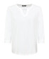 ფოტო #3 პროდუქტის Women's 100% Cotton 3/4 Sleeve Tunic Tee