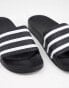 Фото #2 товара adidas Originals – Adilette – Slider in Schwarz und Weiß