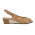 Фото #1 товара VANELi Baise Wedge Slingback Peep Toe Womens Beige Casual Sandals BAISE-305933