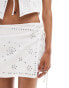 Фото #4 товара Mango western studded mini co-ord skirt in white