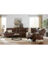 Фото #18 товара Binardo 136" 6 Pc Zero Gravity Leather Sectional with 2 Power Recliners and 1 Console, Created for Macy's