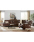 Binardo 99" 3 Pc Zero Gravity Leather Sectional with 2 Recliners and 1 Console, Created for Macy's